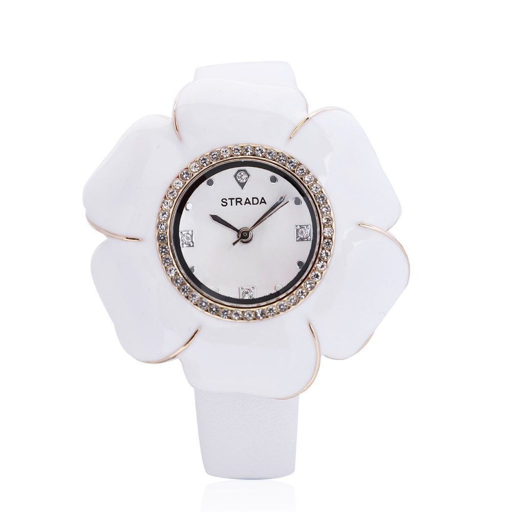 Strada Watch Mallow Flower White